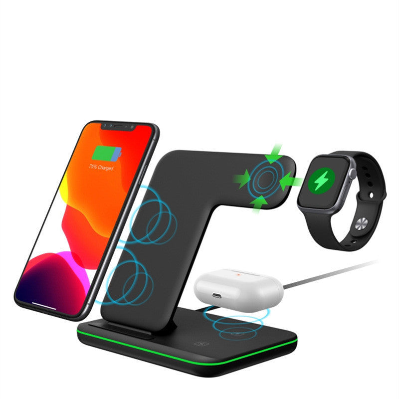 Three-In-One Wireless Charger 15W Wireless Fast Charging Desktop Stand