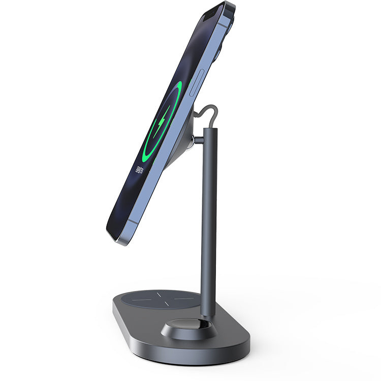 Wireless Charger Magnetic Desktop Stand Three In One